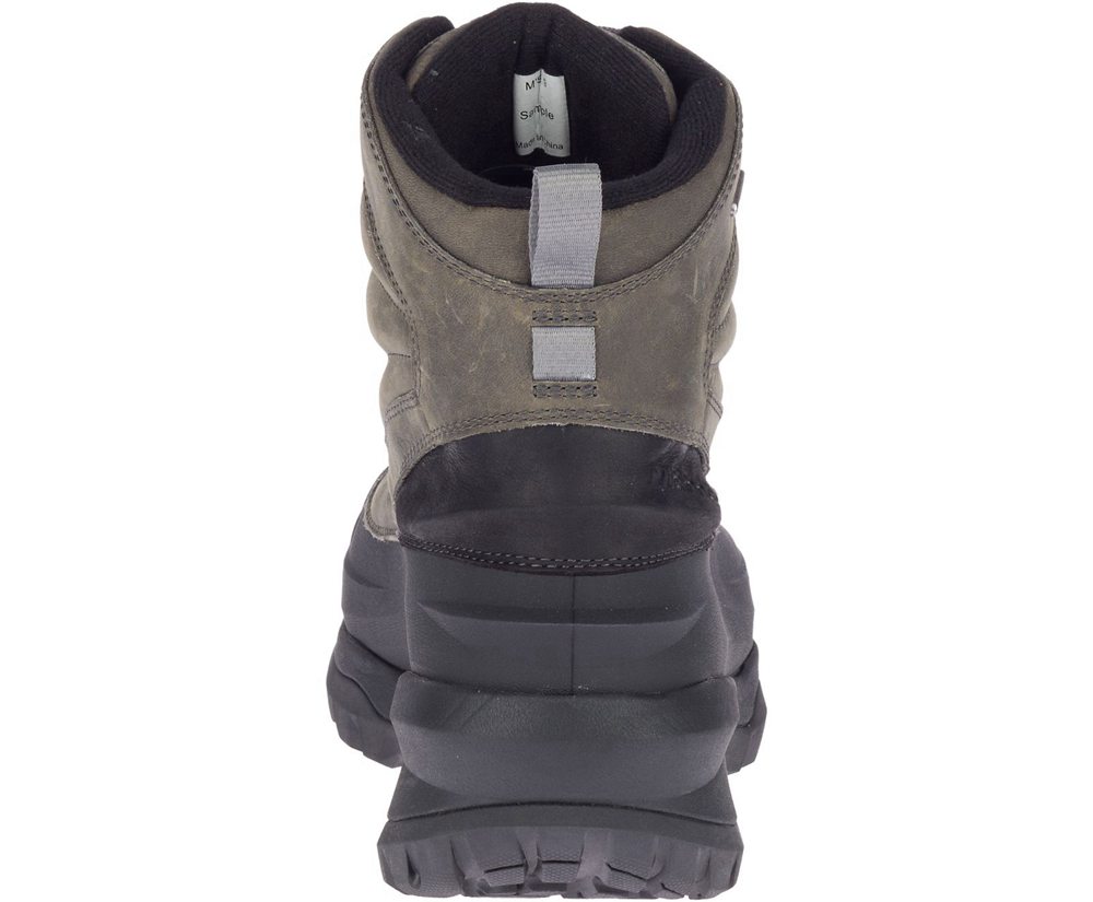 Botas Homem - Merrell Thermo Slush Mid Shell Waterproof - Cinzentas/Pretas - ASN764031